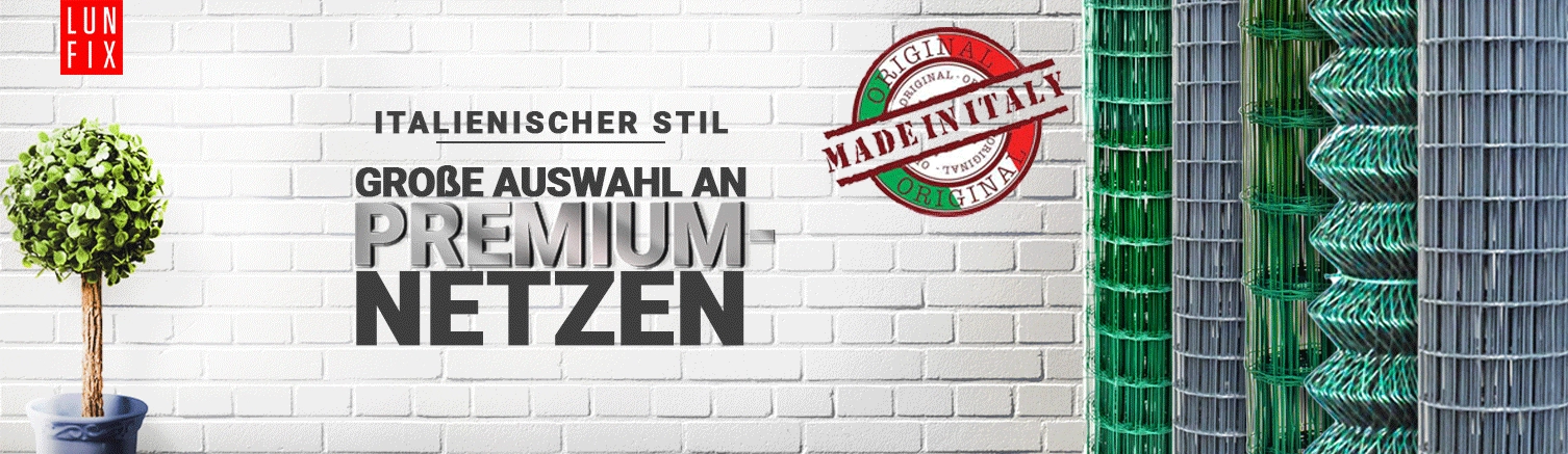 Siatki ogrodzeniowe premium - Lun Fix - Włoski styl Lun Fix
