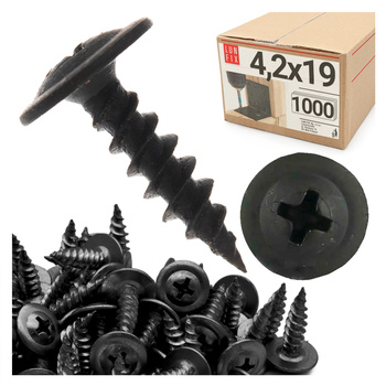 Schnellbauschrauben 4,2x19 mit Scheibenkopf 1000stk.