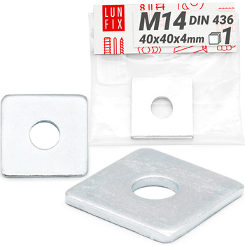 Quadratische Unterlegscheibe M14 50x50x6,0mm - DIN 4361 Stck.