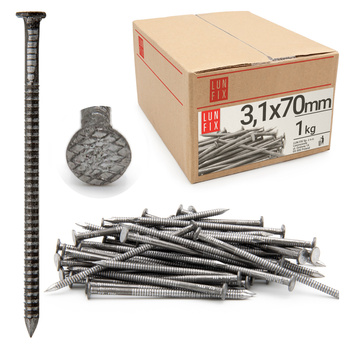 Rillennagel 3,1x70 1kg Unverzinkter