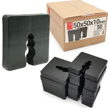 Distanzklötze Unterleger Abstandshalter 10mm 50x50mm 50stk