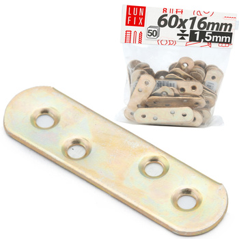 Möbel Flachverbinder 60x16x1,5mm 50er Set