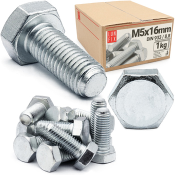 Sechskantschrauben M5x16 DIN 933 1 kg