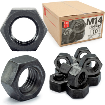 Sechskantmutter M14 - 10 Stück Festigkeit 6 Regelgewinde DIN 934