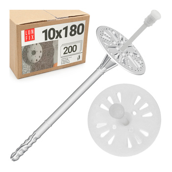 Styropordübel 180 mm Dämmstoffdübel 200stk.