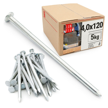 Stahlnägel 4x120 5kg (430 stück) Verzinkter