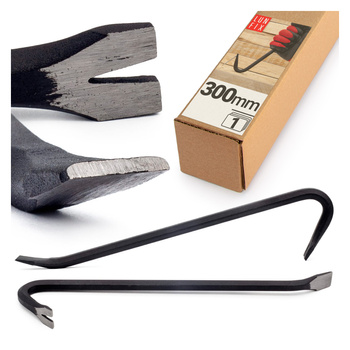 Łom 300mm wyciągacz do gwoździ łapka stalowa