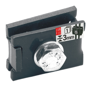 Eckverbinder für Gittermatten inkl. Befestigungsmaterial Anthrazit