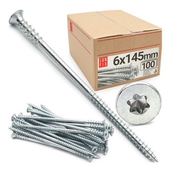 Distanzschrauben 6x145 mm 100 Stück