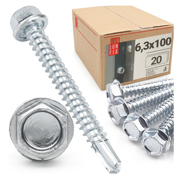 Bohrschrauben 6,3x100 20stk.