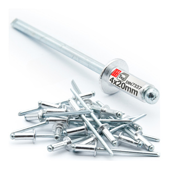 Aluminium Blindnieten DIN7337 4x20 mm 1kg Silber