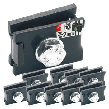 Eckverbinder ür Gittermatten inkl. Befestigungsmaterial Graphit 10stk.