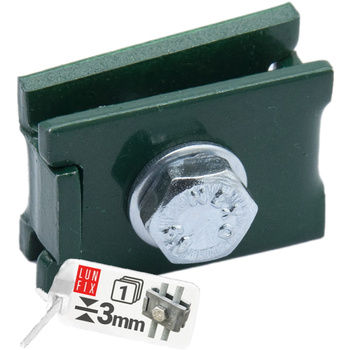 Eckverbinder ür Gittermatten inkl. Befestigungsmaterial Grün