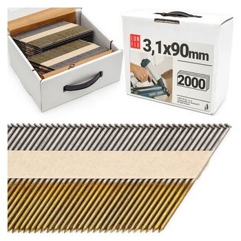 34° Grad Nagel Glatt 3,1 x 90 mm Packung 2000 Stück