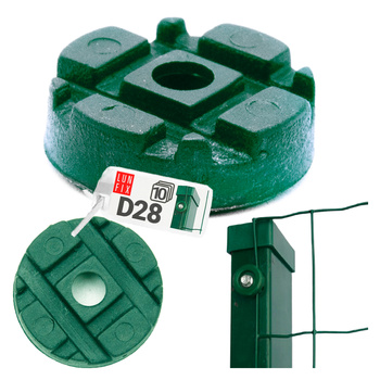 Unterlegscheiben  Montageplatte Halter für Gitterzäune Grün 10er Set