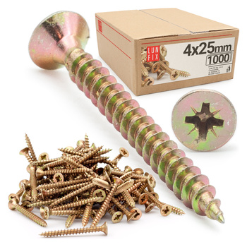 Universalschraube 4,0x25 mm 1000 Stück Kreuzschlitz PZ2