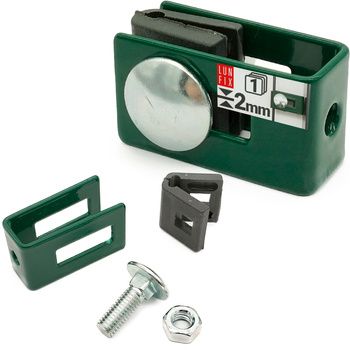 Stabmattenzaun Halter 4mm 5mm Komplett Grün