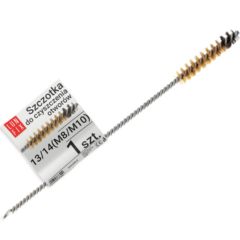 Szczotka metalowa wycior do czyszczenia otworów fi 8-12