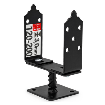 Pfostenträger verstellbar 120-200 mm U-Form