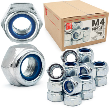 Sicherungsmuttern M4 - 1 kg (ca.1100 Stk.) DIN 985