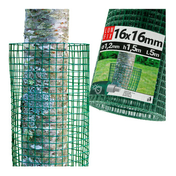 Baumschutznetz 150 cm 5m grün PVC-beschichtet