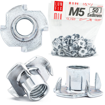 Einschlagmuttern M5 x 8 mm DIN 6930 50 Stück