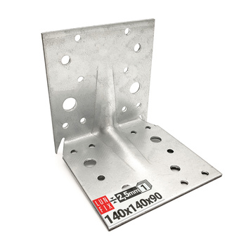 Montagewinkel mit Bolzen 140x140x90x2,5 Zimmerei 1St.