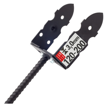 Pfostenträger verstellbar 120-200 mm 3mm Shwarz