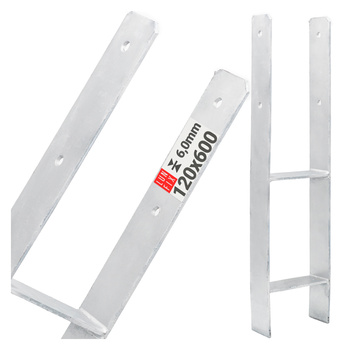 H-Pfostenträger zum Einbetonieren 120x600x6mm