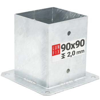 Pfostenbasis 90x90x2mm Höhe 150mm