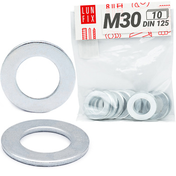Unterlegscheiben M30 DIN 125 10 Stück