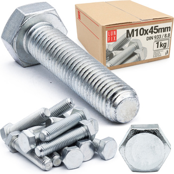 Sechskantschrauben M10x45 DIN 933 1 kg