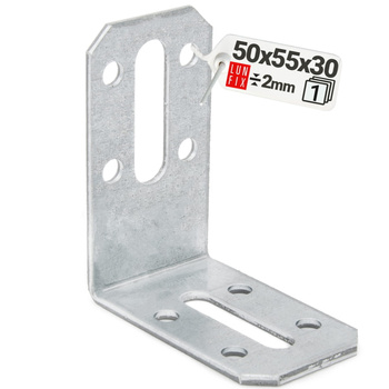 Justierbare Winkelverbinder 50x55x30x2 mm