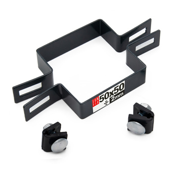 Mittelschelle Vierkant für 50x50 mm Pfosten Graphit