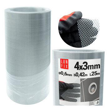 Streckmetall 0,6mm Verzinkt Maschenweite 4x3mm H420cm L25m