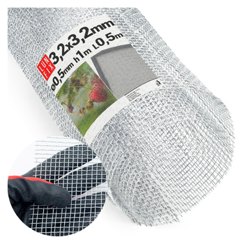 Feinmaschig Verzinkt 3,2x3,2mm ø0,5 H1m L50cm