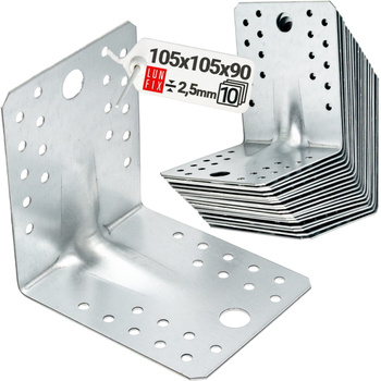 Schwerlast Winkelverbinder 105x105x90x2,5 mm 10 Stück