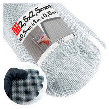 Feinmaschig Verzinkt 2,5x2,5mm ø0,4 H1m L50cm