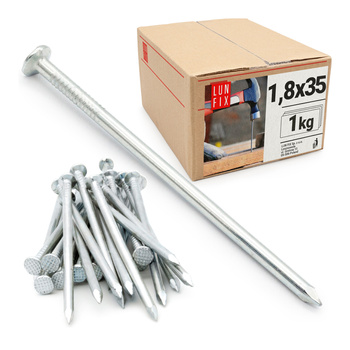 Stahlnägel 1,8x35 1kg Verzinkter
