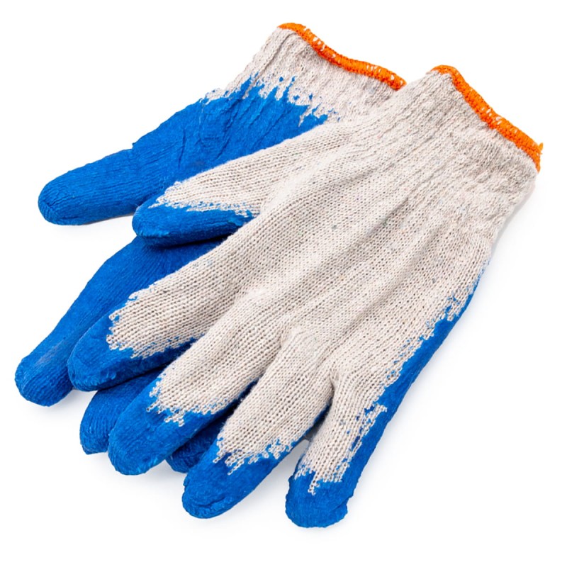 Rękawice robocze wampirki niebieskie L