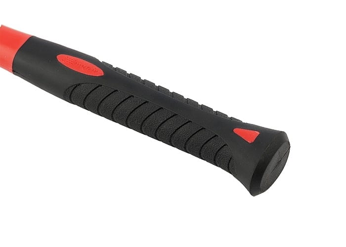 Gummihammer Pflasterhammer 60 mm 680 g Weiß mit Glasfaserstiel