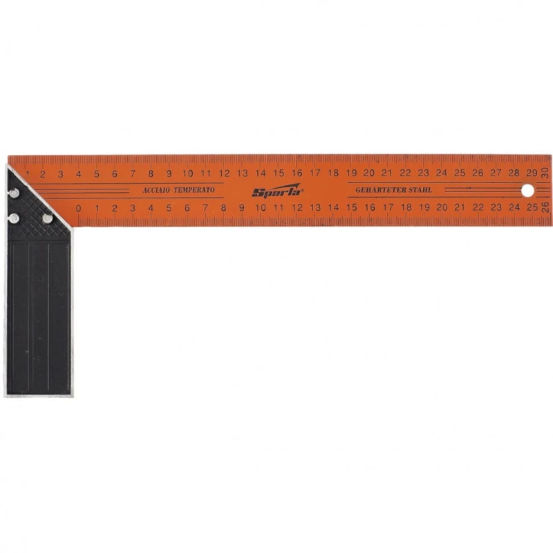 Kątownik stolarski 300 mm budowlany metalowy z podziałką