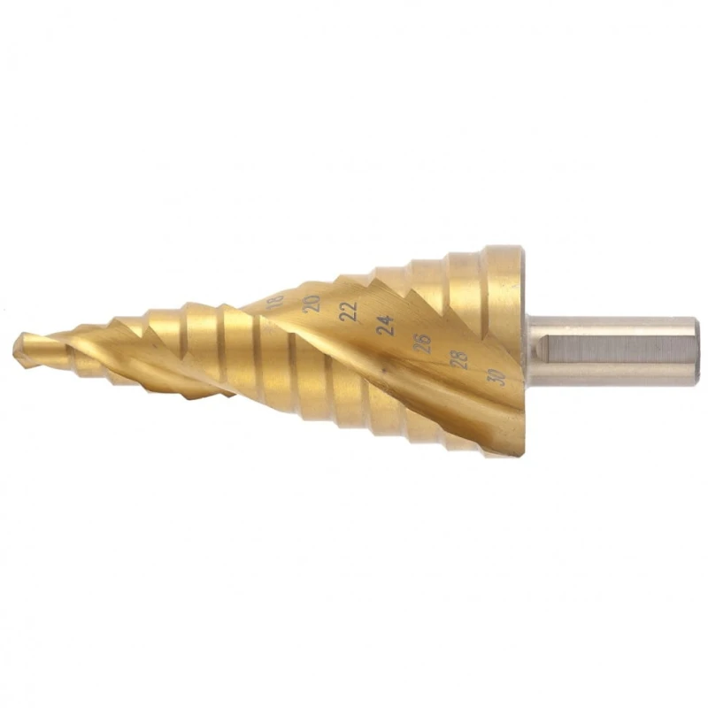 Stufenbohrer 6-30 mm für Metall HSS abgestuft