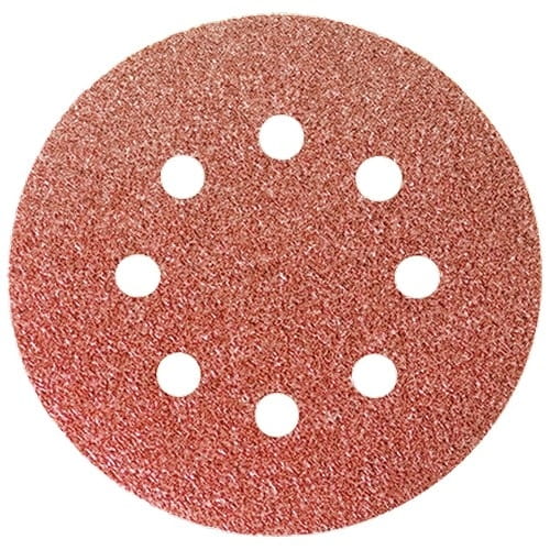 Klett-Schleifscheibe P80 125 mm mit Löchern 5 Stück