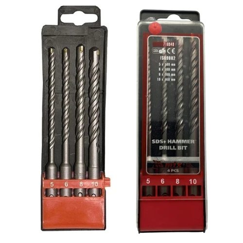 Betonbohrer-Set 4 Stück 5-6-8-10 mm SDS