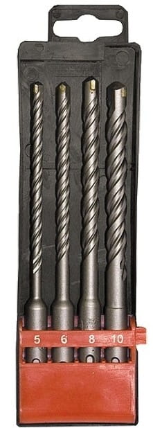 Betonbohrer-Set 4 Stück 5-6-8-10 mm SDS