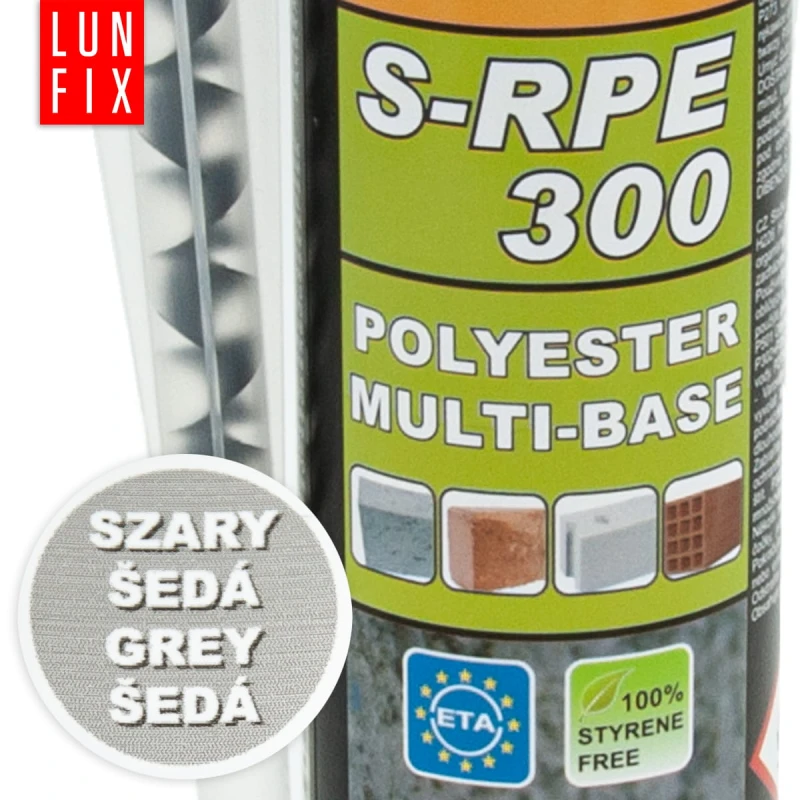 Chemischer Anker für Beton Polyesterharz S-RPE 300 ml UE 12 Stück