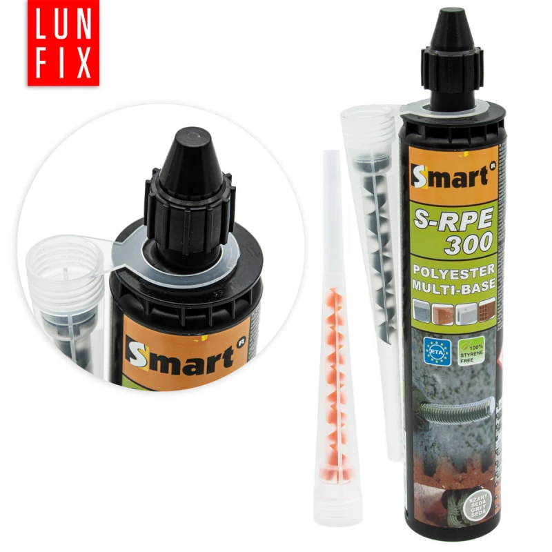 Chemischer Anker für Beton Polyesterharz S-RPE 300 ml UE 12 Stück