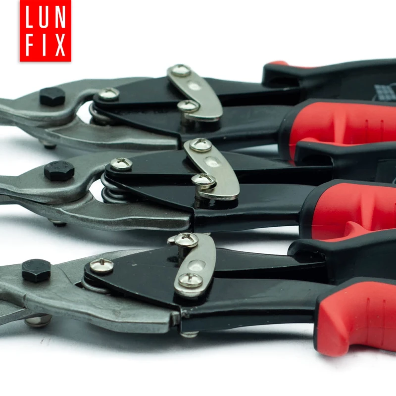 Nożyce do cięcia blachy i metalu 250mm LEWE PRAWE PROSTE 3szt