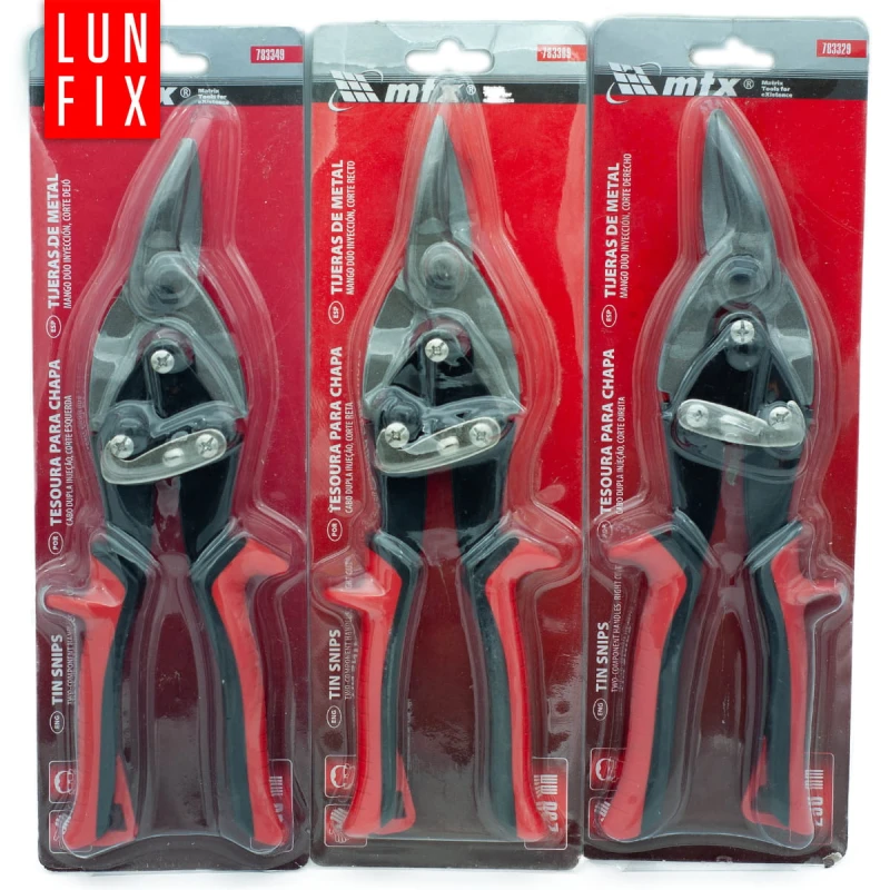 Blechschere 250 mm links rechts gerade 3 Stück